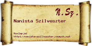 Nanista Szilveszter névjegykártya